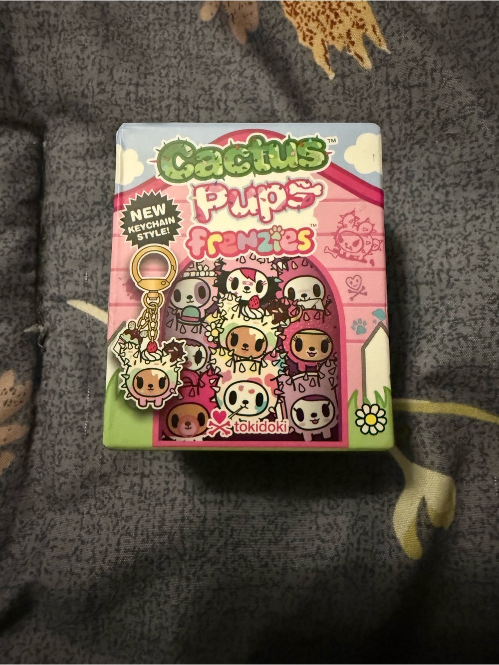 tokidoki Cactus Pups Frenzies Keychain Box - Pink Green
